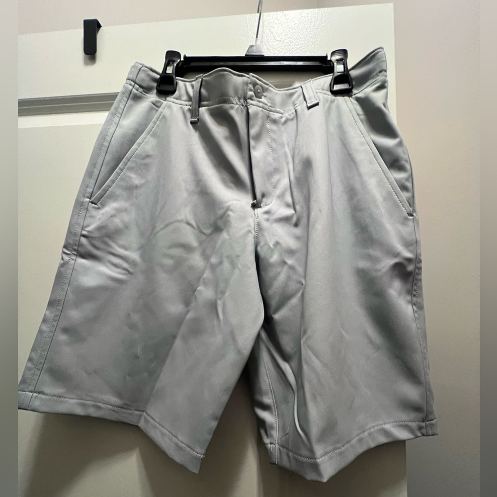 NWT! Boys Under Armour Grey Dress Shorts